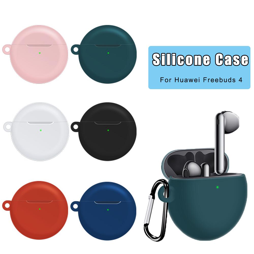 with Keychain Anti-fall Protective Cover Soft Silicone Case Shockproof Sleeve Earphones Pouch