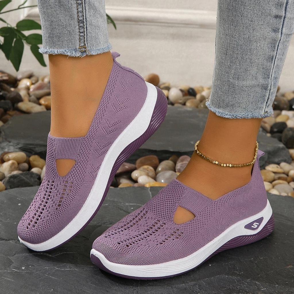 Модные женские туфли весна/осень Flas Slip on Light Causal Loafers для женщин Outdoor Round Toe Flat Shoes Shallow Anti-slip Platform Shoes