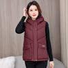 Новый зимний хлопковый жилет с капюшоном, универсальный короткий хлопковый жилет, свободное пальто в западном стиле, приталенное