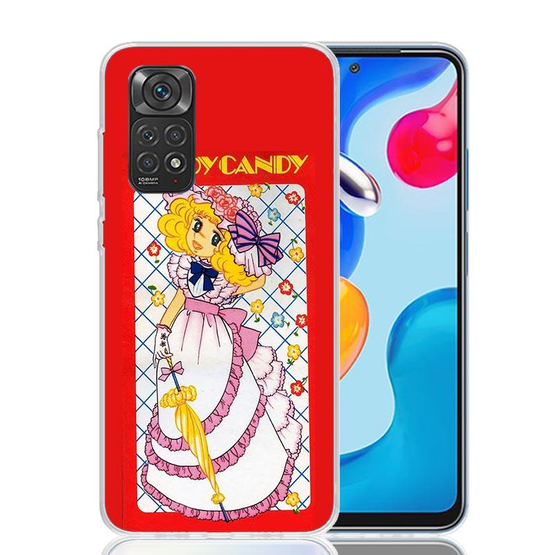 Anime Candy Phone Case For Xiaomi Redmi Note 13 14 15 Pro Plus 12S 12 14S 11S 11E 10 10S 11 11T 5G 4G Cover Coque Redmi Note 13