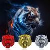 Tiger Head Car Engine Ignition Button Case Cover Metal Engine Start Stop Button Decoration Ring Anti Scratch Auto Accessories