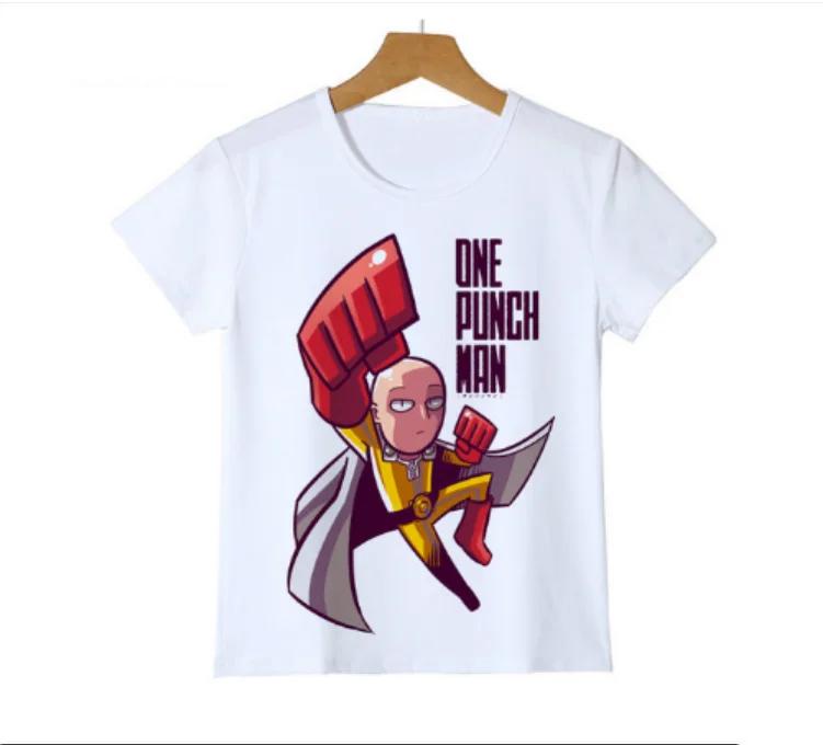 Cute One Punch Man Say OK Printed Childrens T Shirt Kid Fashion Summer Cool Confortable Boy Tshirt Casual Baby Tshirt Tops