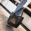Women's Leather Shoulder Bag Casual Feminine Tote Bag Feminine Fashion Vintage Bag Brief Shoulder Large Black Bags
