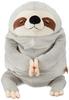 Shinada Global Mochi Series Sloth Plush Toy, Gray (Large), 22 X 22 X 30 Cm, MONK-0350G