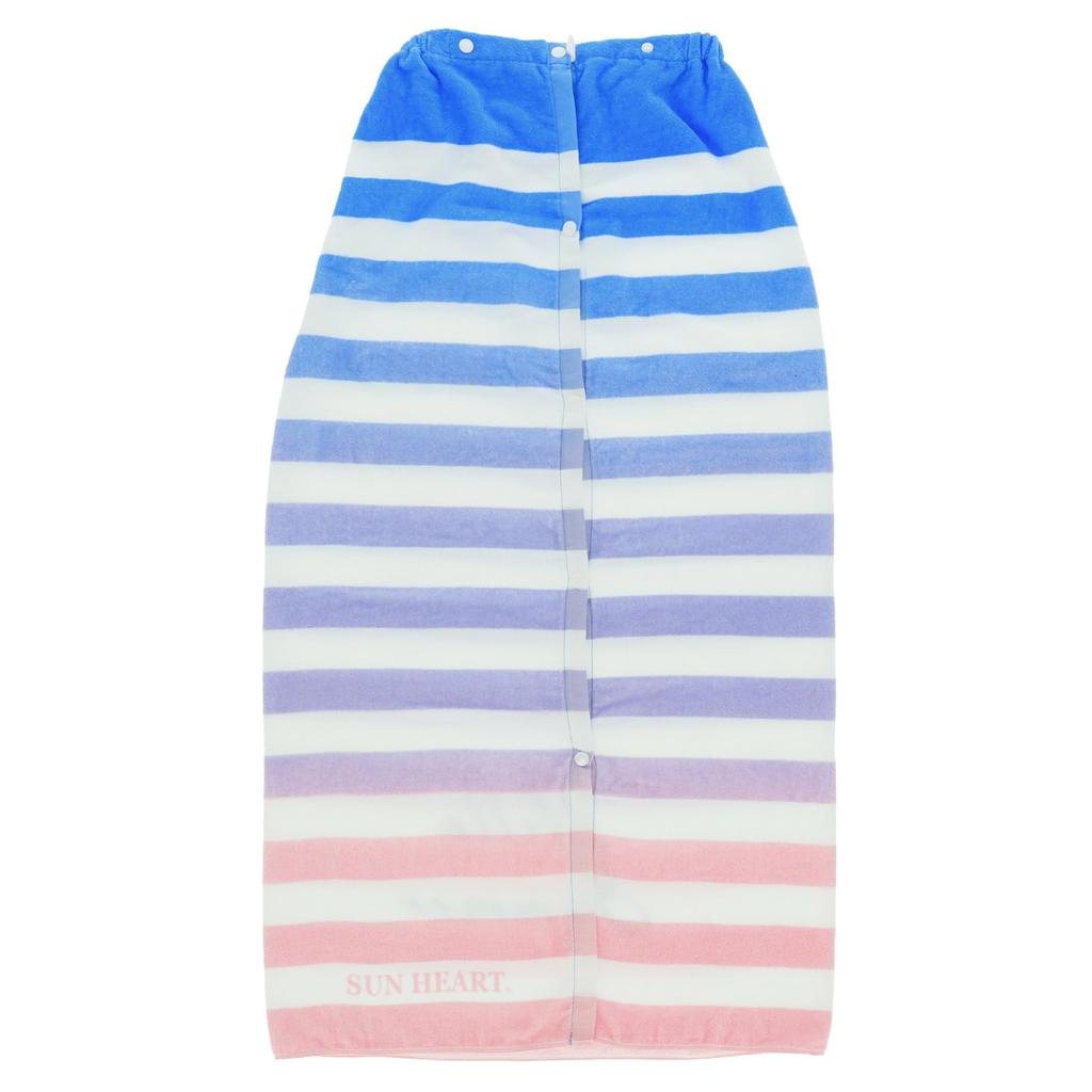 Marushin Банное полотенце-обертывание длиной 100 см SUN HEART Градиент заката Антибактериальная защита от УФ-лучей Девочка 0625023300