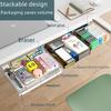 Punch-Free Under-Table Hidden Drawer and Storage Rack
