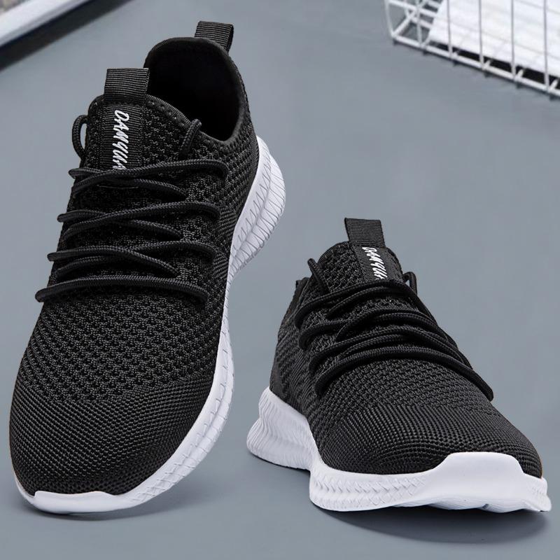 Damyuan Lightweight Men Shoes Fashion Design Running Shoes Lace-Up Male Outdoor Gym Sports Tennis Shoes Vulcanized Footwear