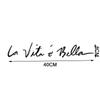 Rule Decoration Funny Life Is Beautiful Car Sticker La Vita E Bella Vehicle Decal Vinyl