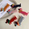 Dog Sausage Puppy Hair Clip Hairpin Animals Barrette Sweet Acetic Acid Hairpin  Girls