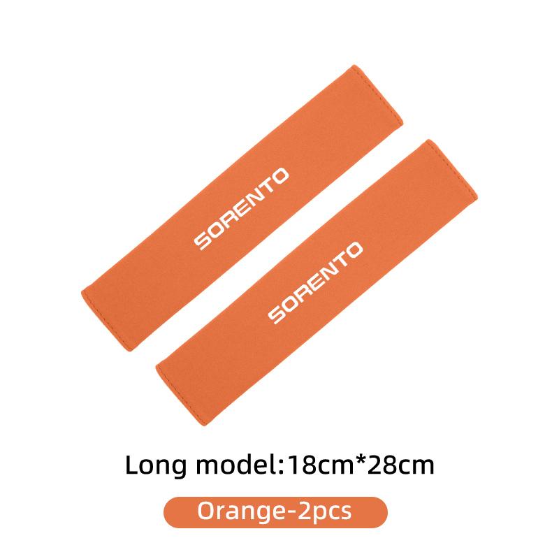 For KIA Suede Car Seat Safety Belt Shoulder Covers Belt Protective Pad Accessories Cerato Proceed Venga Sedona Forte StonicAD9