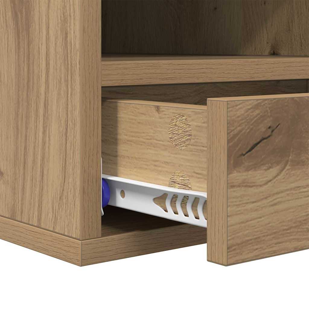 Printer Stand Artisan Oak Finish 40 x 32 x 24 cm Engineered Wood