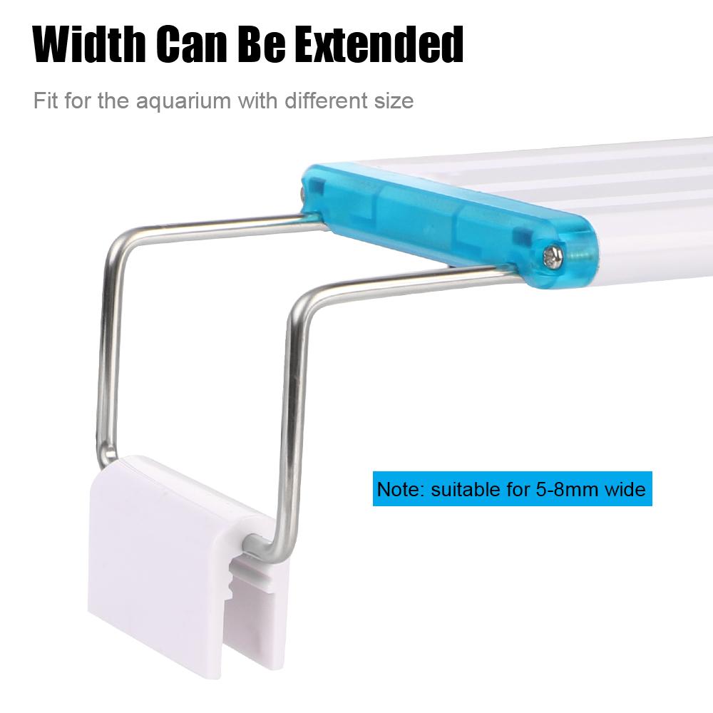 EU/US Plug Белый Синий Супер Тонкий Аквариумный Светодиодный Светильник Клипса 28/48 см Освещение для Аквариума Водных Растений