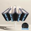 Compact In Size, the Gem-blue Automatic Reverse Umbrella Is Waterproof and UV-resistant.
