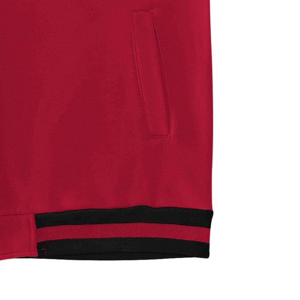 2025 Европейская и американская мужская модная осенне-зимняя куртка-кардиган на пуговицах в стиле бейсбольной куртки пэчворк