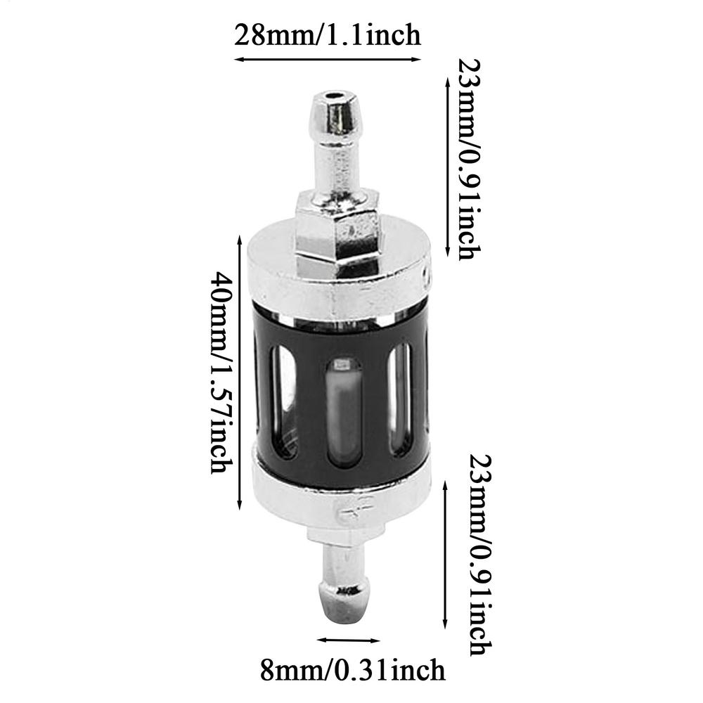 Масляный фильтр для мотоцикла 8мм Сменный масляный фильтр Металлические мотоциклетные запчасти для скутера квадроцикла внедорожника снегохода Модификация