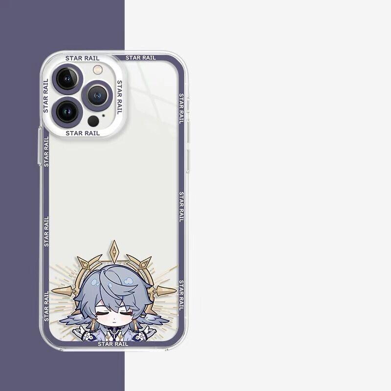 Чехол Sunday для Honkai Star Rail для Samsung S24 S21 S22 S23 S30 S25 Plus Ultra S20 S21 S23 S24 FE A55 A35 A15 A25 A54 Прозрачный