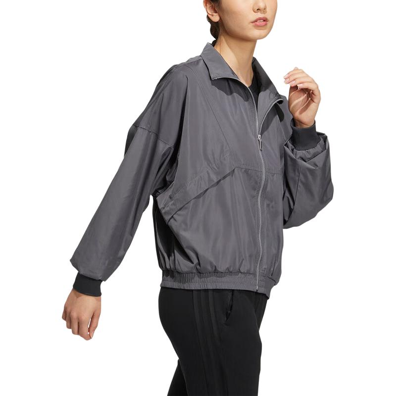 adidas Куртки Женские Серые Стойка Умеренные Другие HZ7039