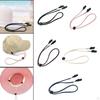 Hat Band Clips Cap with Cord Locks Polyester Leash Clip Holder for Camping