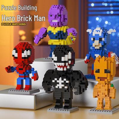 Игрушки-конструкторы Мстители - Совместимы с Lego Мелкими Деталями, Образовательные и Декоративные.