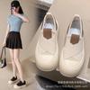 Women's Shoes Spring and Autumn New Breathable Mesh Biscuits Canvas Shoes Thick Soles Show Height, One Pedal Tide and Casual Board Shoes