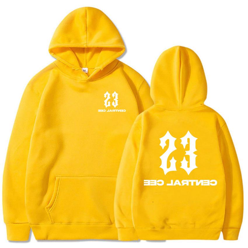 Осень/Зима 23 Худи с принтом Central Cee Не могу поверить Отличный альбом Спортивная одежда Повседневный Хип-хоп Теплый топ