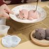 Милые 3D формы для муссового торта в виде спящего медвежонка, силиконовая форма для мороженого, топпер для кекса, формы для украшения торта, аксессуары для DIY выпечки
