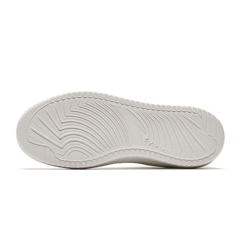 Anta Lightweight Classic Versatile Non-Slip Wear-Resistant Lightweight Increased Height Low-Top Skate Shoes Women Sneakers Ivory-White 922528001-1