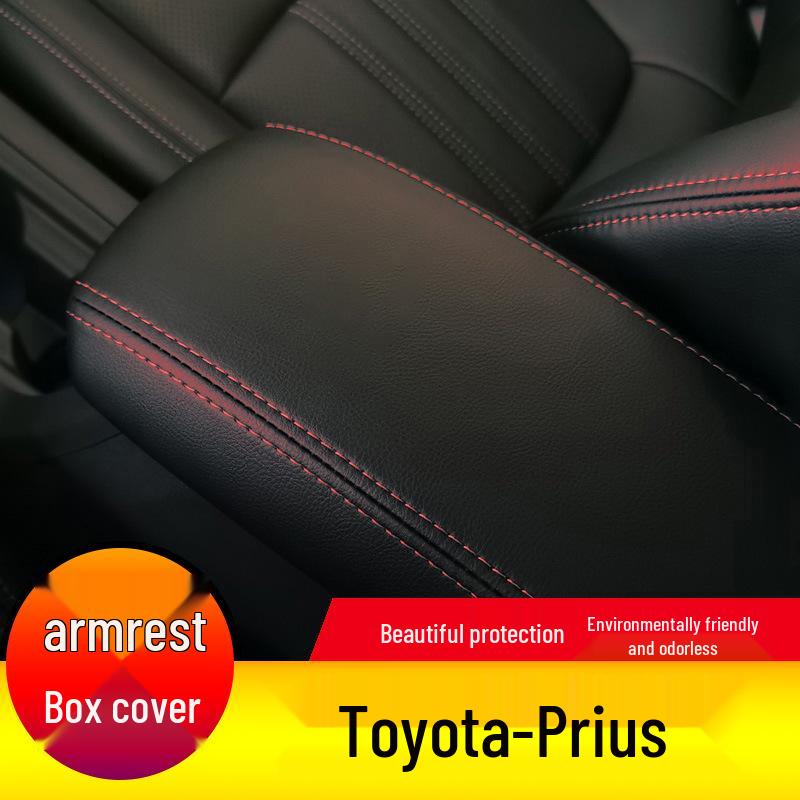 Toyota Prius 06-12 Кожаная Накладка на Крышку Подлокотника - Защитная Подушка с Полным Покрытием