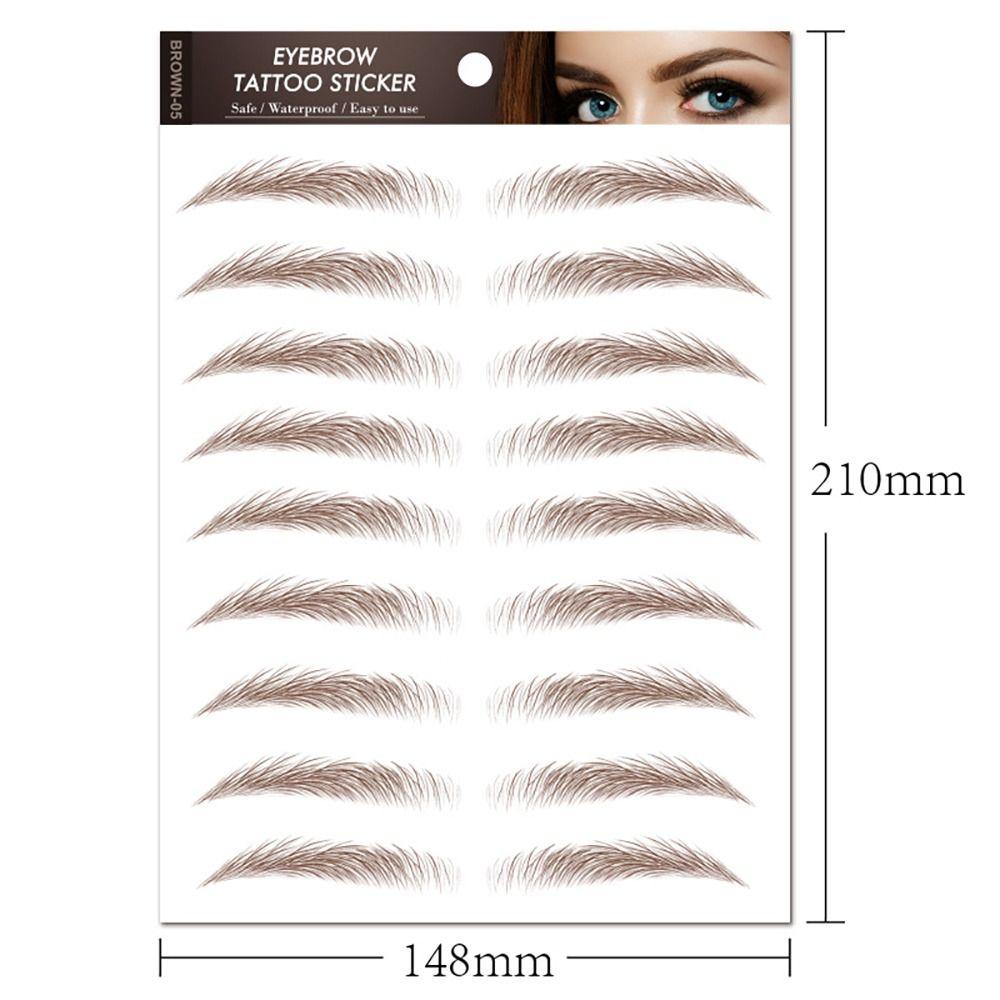 Authentic Brow Makeup Tools False Eyebrows Eyebrow Tattoo Sticker Eyebrow Stencil Brow Tattoo