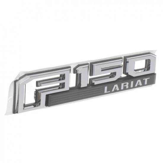 OEM NEW Front Fender Emblem Right Passenger Chrome "F-150 LARIAT" FL3Z-16720-E