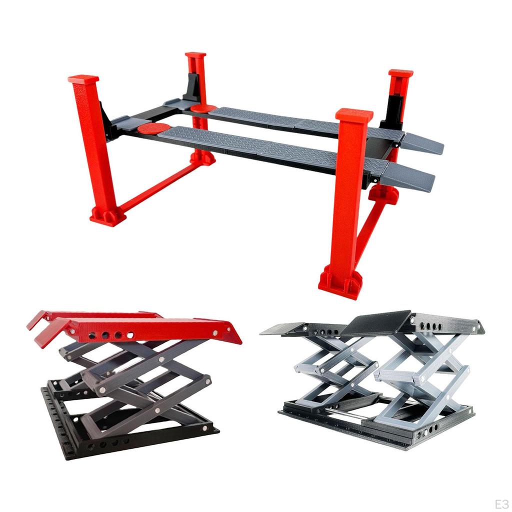 RC Car Stand,RC Miniature Lifting Platform, Portable for 1/ 18 Scale Crawler Adjustable