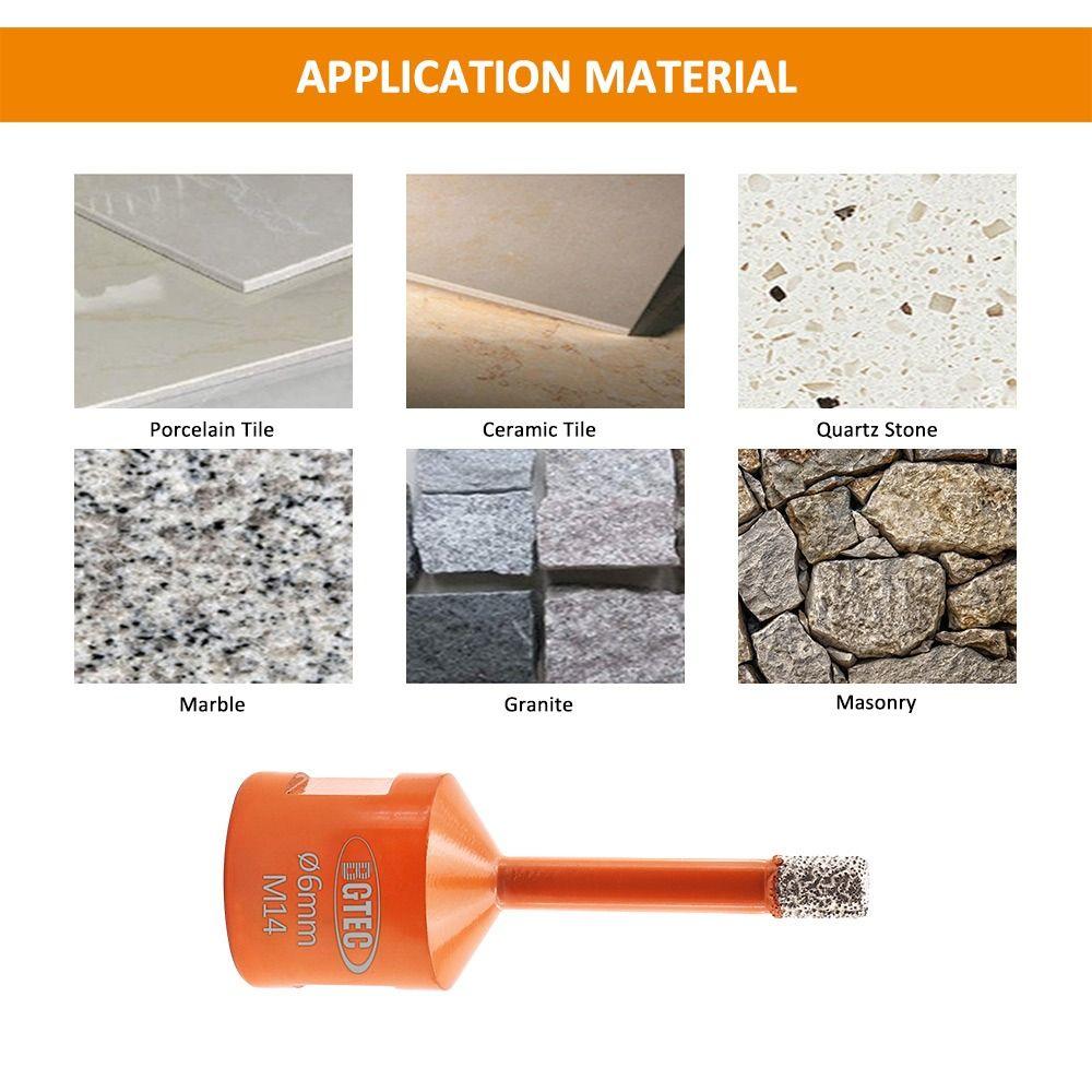 Открывалка для гранита M14 Фарфор Алмазная кольцевая пила для мрамора Сверла для плитки Сверла-коронки