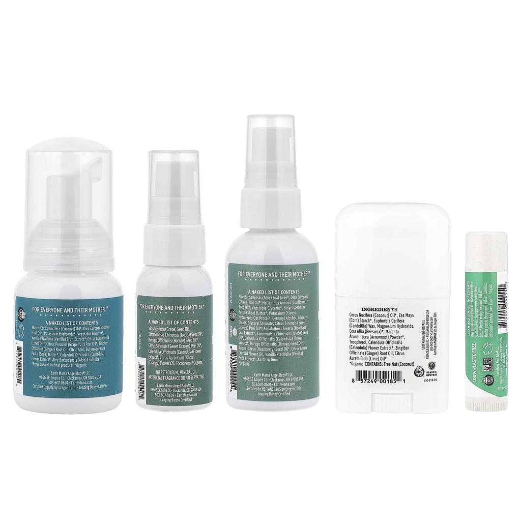 Earth Mama, маленький подарок для будущих мам, набор из 5 предметов