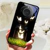 Для Honor X9C Умный Чехол-Крышка Модный Роскошный Крутые Животные Расписанный Fundas Для Honor X9C Умный Закаленное Стекло Задняя Панель Телефона