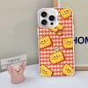 Мультяшный Милый Чехол для Телефона с Едой Для iPhone 17 16 15 14 13 12 11 Pro MAX Матовый Ударопрочный Задний Противоударный Матовый Чехол