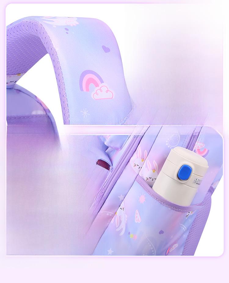 Легкий рюкзак с рисунком градиента для девочек 1-6 классов