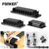 FONKEN Winder Cable Holder Cable Organizer Clips Cable Clamp Cord Management Desk Wire Tie Fixer Adhesive Car Cable Organizer Clip