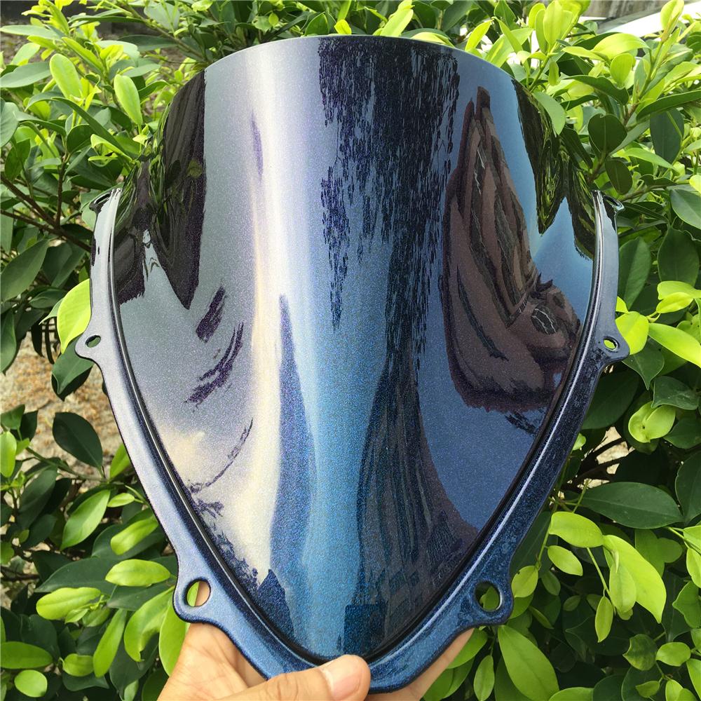 Глиттер Хамелеон Карбоновое Мотоциклетное Ветровое Стекло Для Suzuki GSXR 600 750 R K6 2006 2007 06