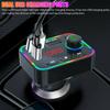Usb Car Charger Bluetooth-compatible 5.0 Fm Transmitter Mp3 Player F4u Disk/tf Card F4 Colorful