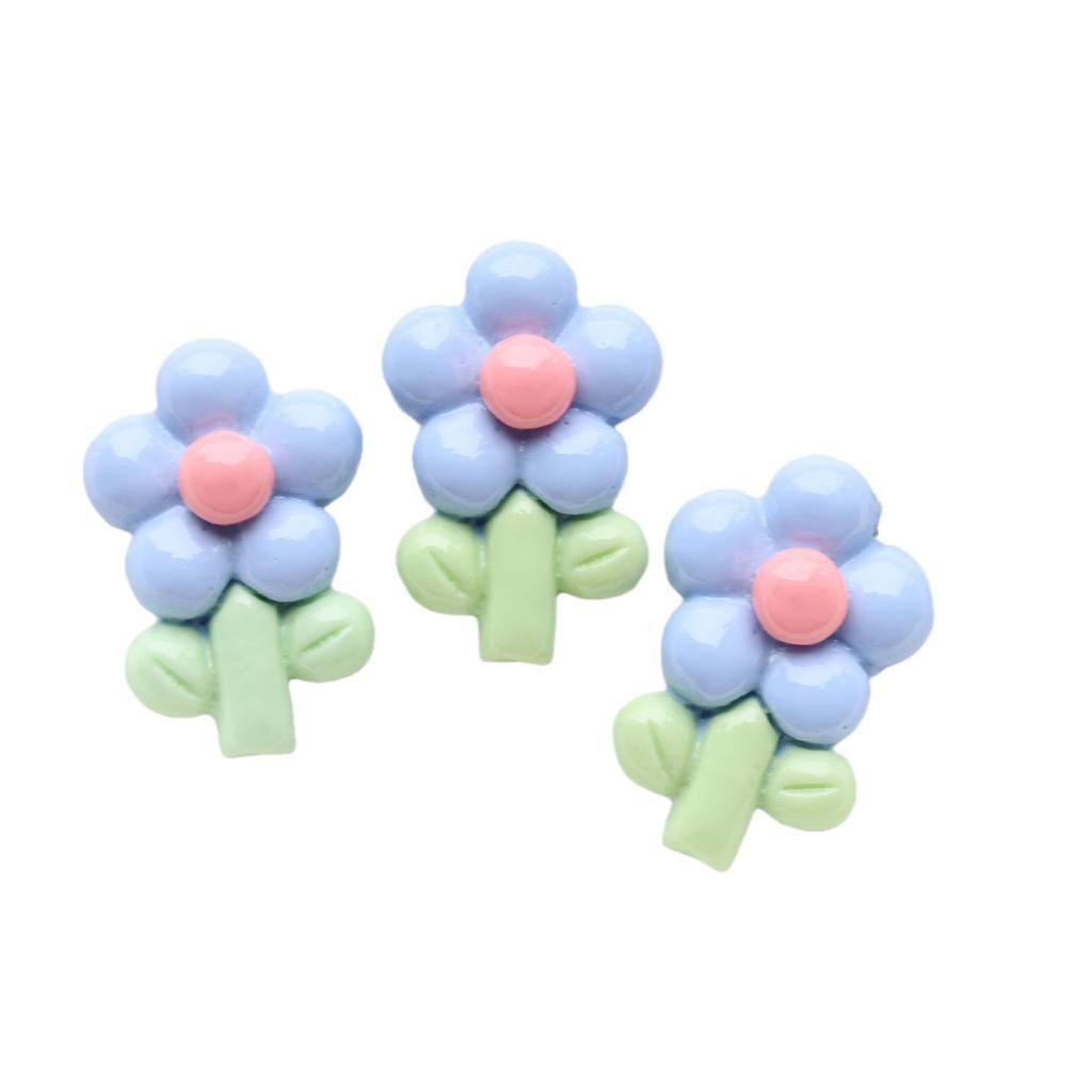 Bright Tulip & Sunflower DIY Jewelry Accessories Set with Cream Glue and Resin Hairpins and Rings