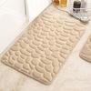 Floor Carpet Cartoon Pebble Thick Great Water Absorption Non Slip Soft No Odor Bathroom