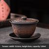 Clay Purple Pottery Gaiwan Ceramic Handmade Household Kung Fu Tea Set Tea Bowl Tea Cup Tea Maker Tea Ceremony