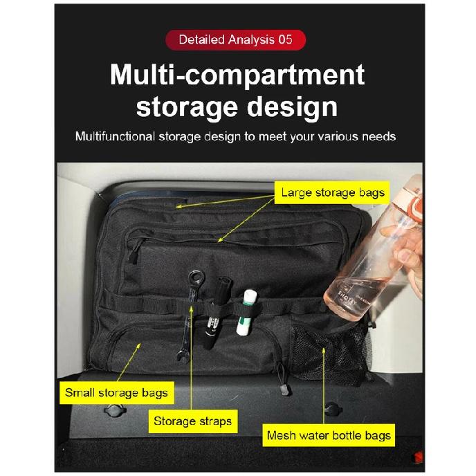 Car Storage Bag For GWM Tank 300 Accessories 2021~2026 Car Modified Tailgate Trunk Side Window Glass Storage Bags Large Capacity