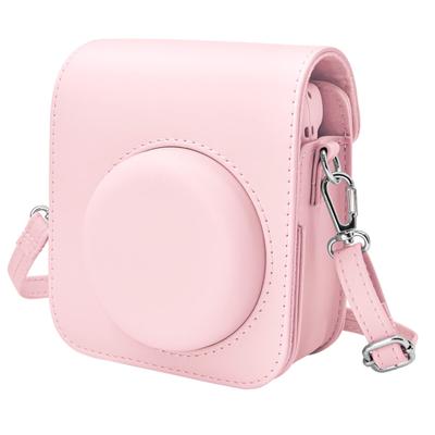 Чехол kinokoo для Instax Mini 12, Чехол для камеры Fujifilm Instax Mini 12 с защелкой и плечевым ремнем (розовый)