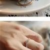 V-Shape Cubic Zirconia Ring for Women, Rose Gold Plated Stackable Band, Elegant Wedding Engagement Jewelry Gift