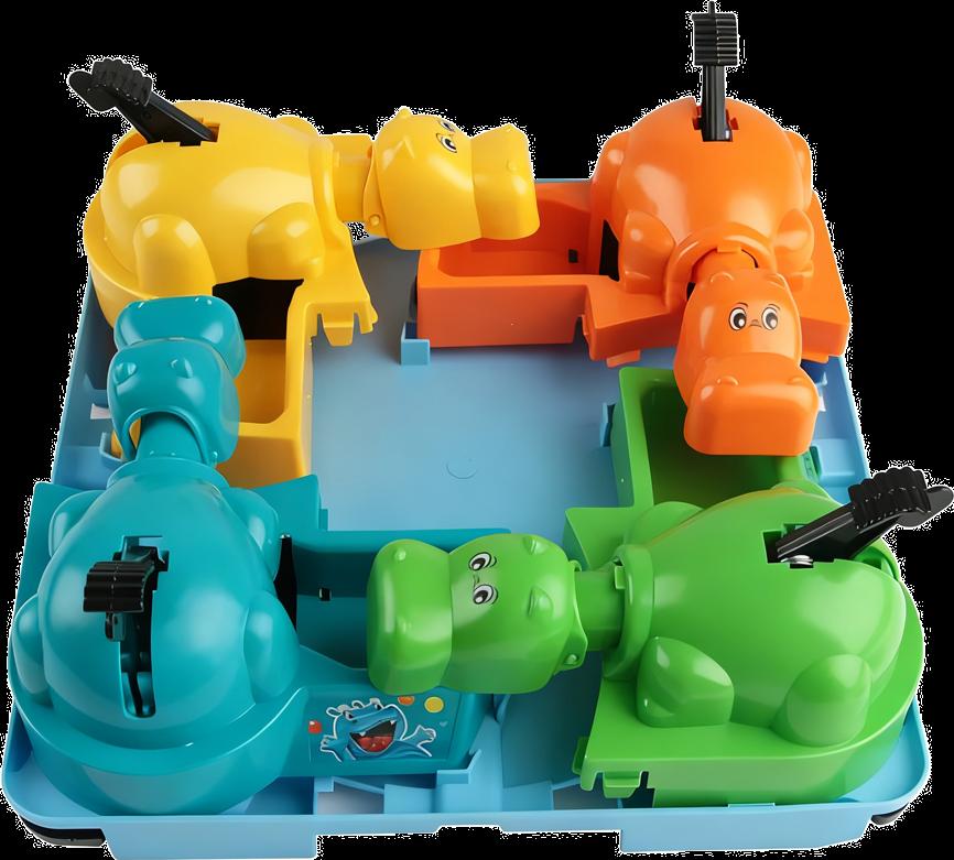 Игра «Гиппопотам, поедающий бусины» Разноцветная Интерактивная Настольная Игра для Детей Семейное Развлечение Активность Родитель-Ребенок Тренировка Координации Рук и Глаз