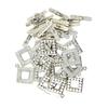20 Sets Alloy Square OT Toggle Clasps Bar Jewelry Making Findings Connectors
