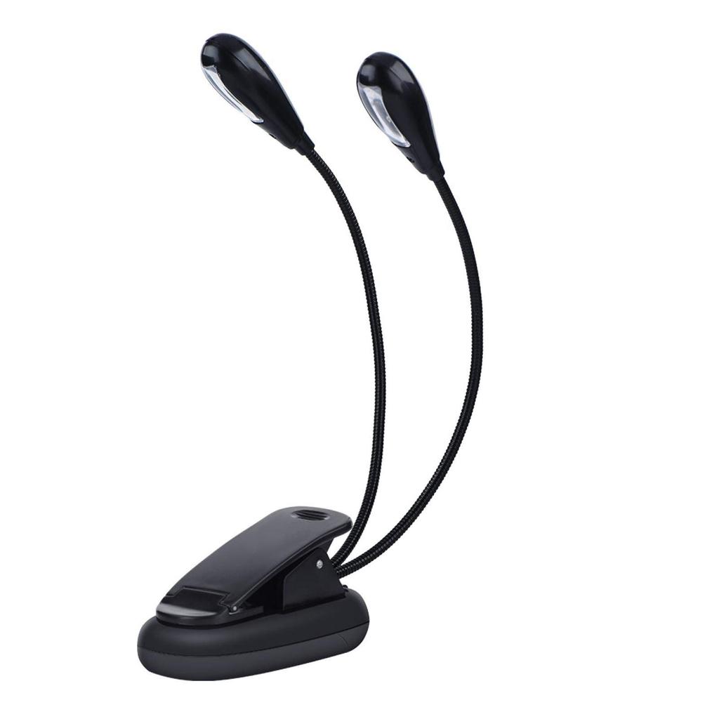 Clip-on Music Stand Light with USB Cable, High Brightness, Lightweight, Durable, for Music Stands, Night Reading, and Maintenance Work, 8 Beads