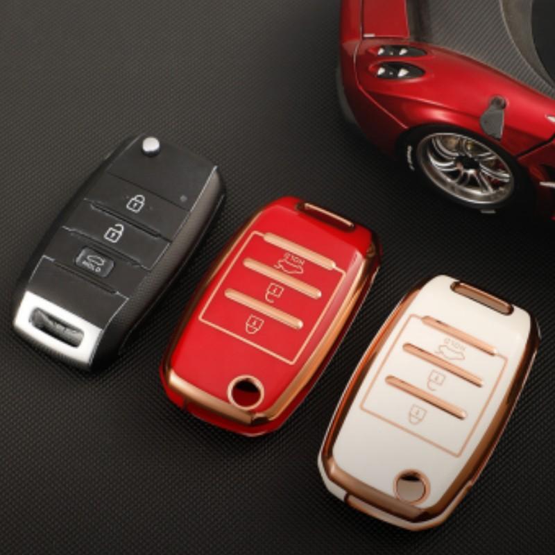 Чехол для автомобильного ключа, сумка, держатель для брелка для Kia K2 K3 K5 Ceed Cerato Sportage Picanto Optima Rio3 Sorento Forte Stinger 2017 2018