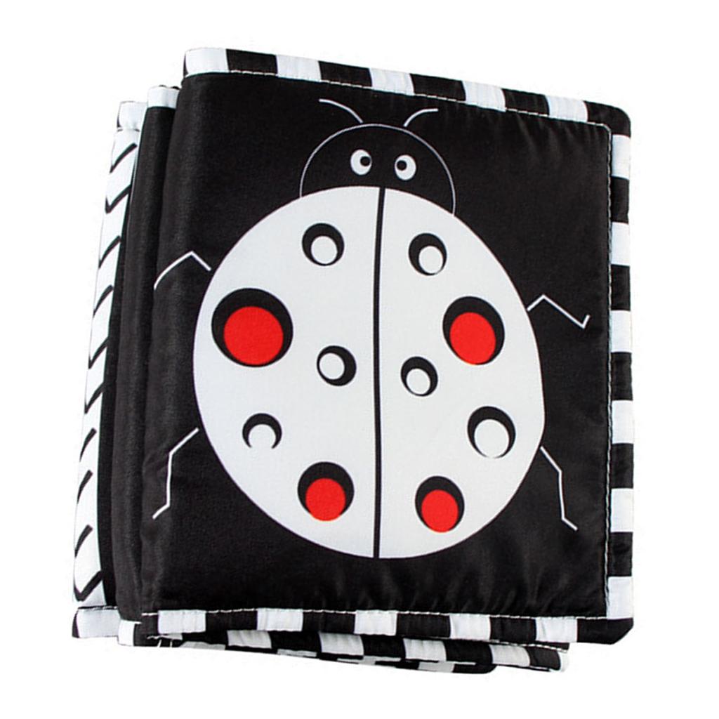Black White High Contrast Soft Book High Contrast Baby Toys Baby Soft Book for Early Education